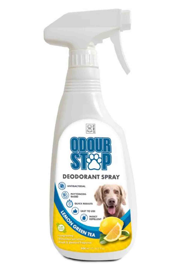 M-Pets Odour Stop Limon ve Yeşil Çaylı Deodorant Sprey 500ml