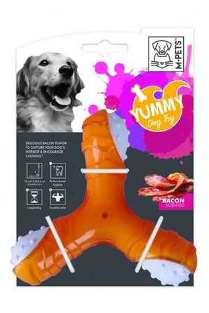 M-PETS - M-Pets Yummy Propeller Et Aromalı Kauçuk Köpek Oyuncağı 