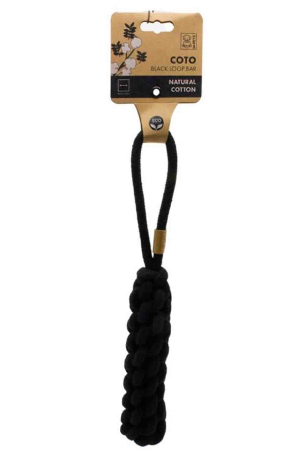 M-Pets Coto Black Loop Bar Örgü Oyuncak 34cm