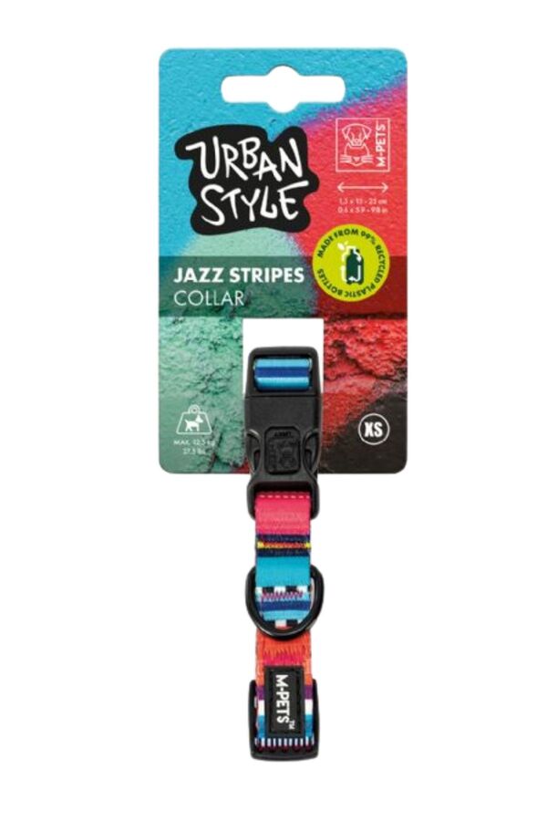 M-Pets Urban Style Jazz Stripes Boyun Tasması (XS)