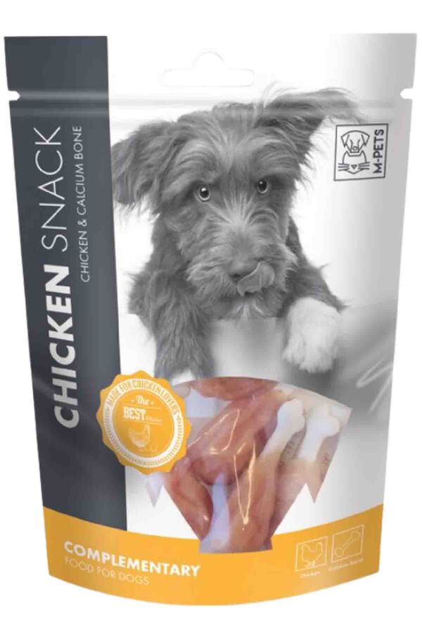 M-Pets Chicken & Calcium Bone Köpek Ödül Maması 80gr