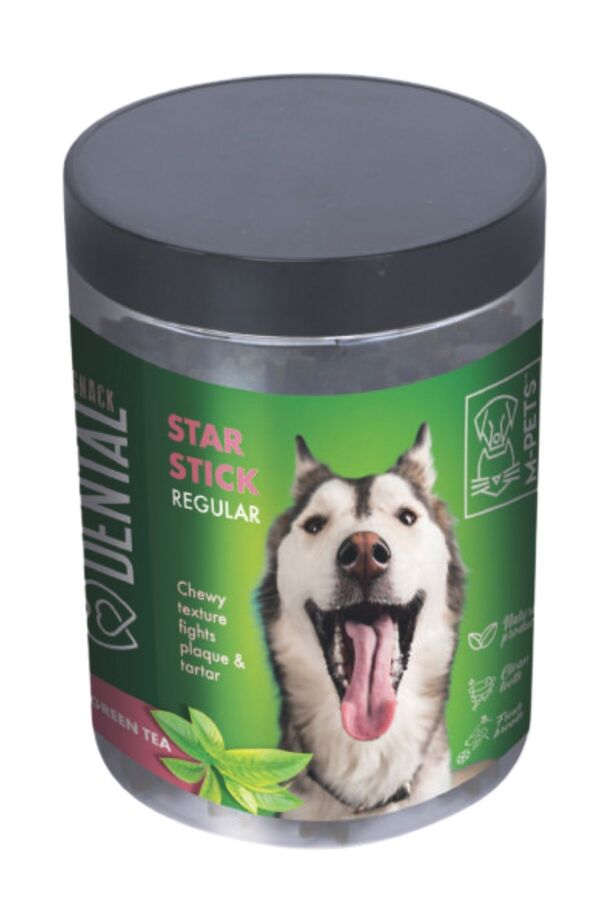 M-Pets Dental Snack Green Tea Star Stick Regular Ödül Maması 340gr