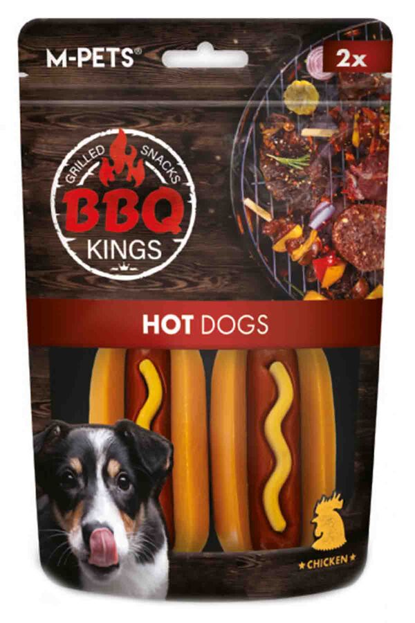 M-Pets BBQ Kings Hot Dogs Tavuklu Köpek Ödül Maması 135gr