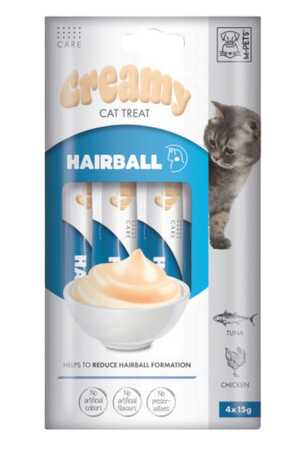 M-PETS - M-Pets Hairball Fonksiyonel Creamy Kedi Ödülü 4x15gr