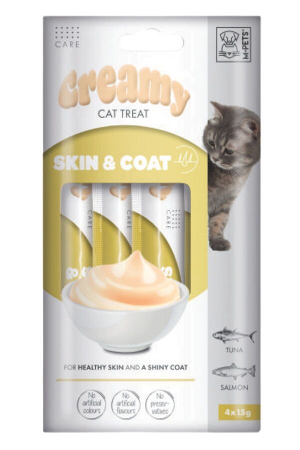 M-Pets Skin&Coat Fonksiyonel Creamy Kedi Ödülü 4x15gr