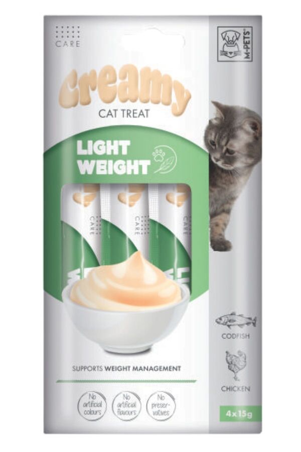 M-Pets Light Weight Fonksiyonel Creamy Kedi Ödülü 4x15gr