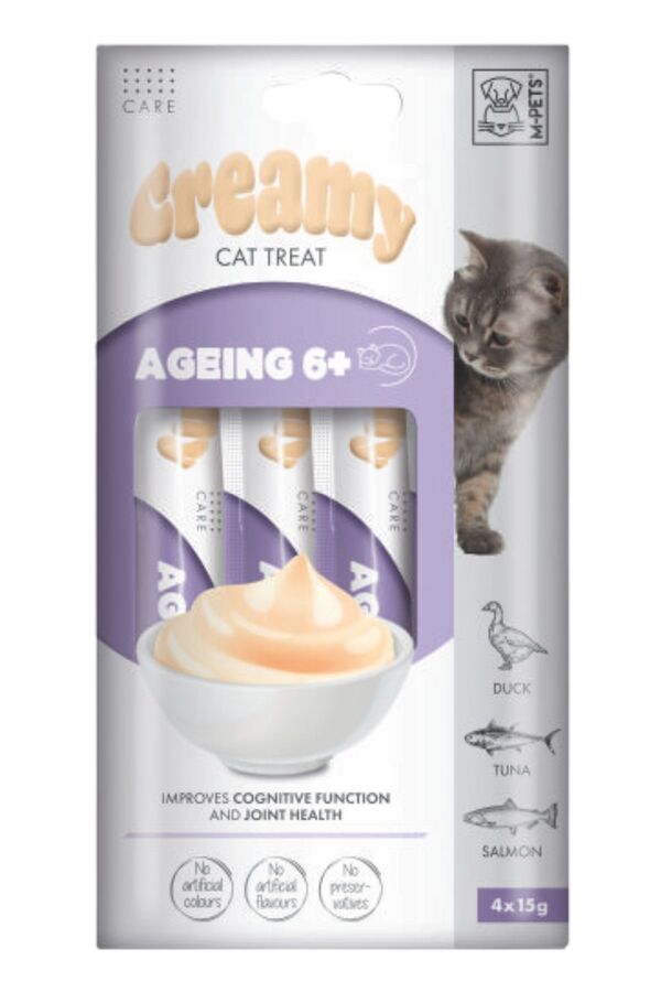 M-Pets Ageing 6+ Fonksiyonel Creamy Kedi Ödülü 4x15gr