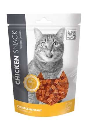 M-PETS - M-Pets Tavuk Kırıntılı Kedi Ödül Maması 80gr