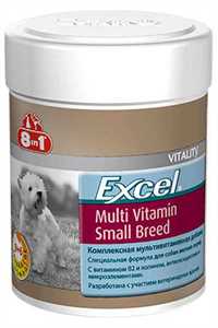 8 IN 1 - 8in1 Excel Yetişkin Küçük Irk Köpekler için Multivitamin Tablet 70 Adet