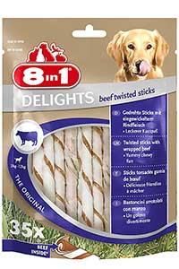 8 IN 1 - 8in1 Delights Köpekler için Biftekli Ödül Çubuğu 35 Adet