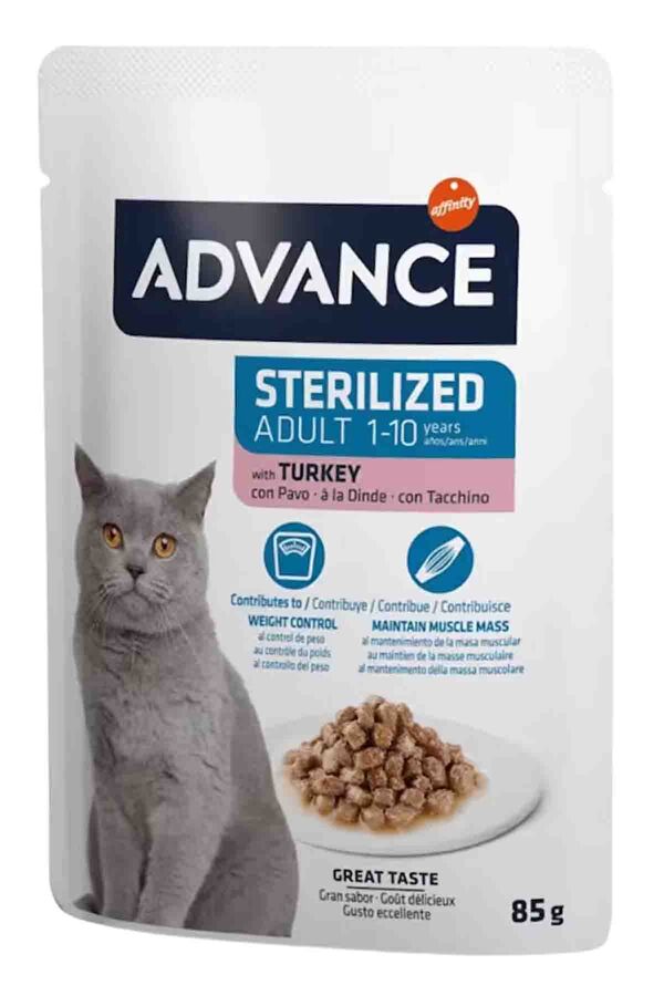 Advance Hindili Kısırlaştırılmış Kedi Konservesi 85gr