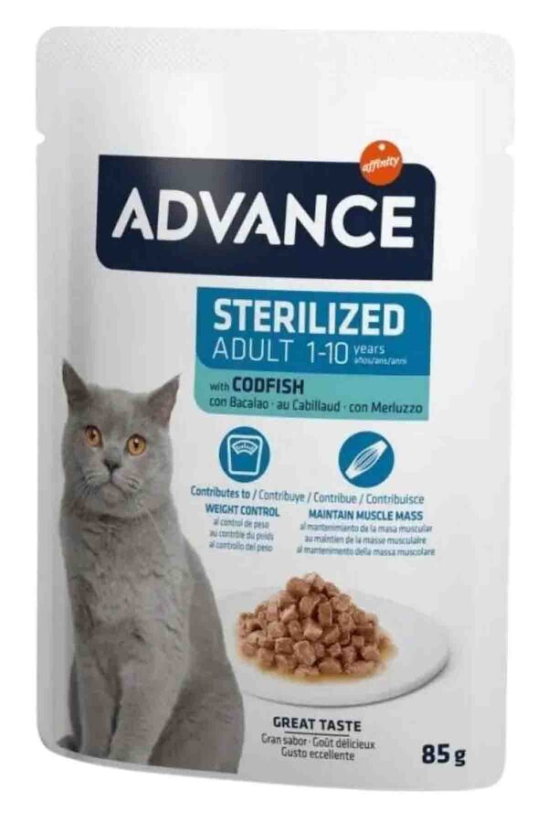 Advance Morina Balıklı Kısırlaştırılmış Kedi Konservesi 85gr