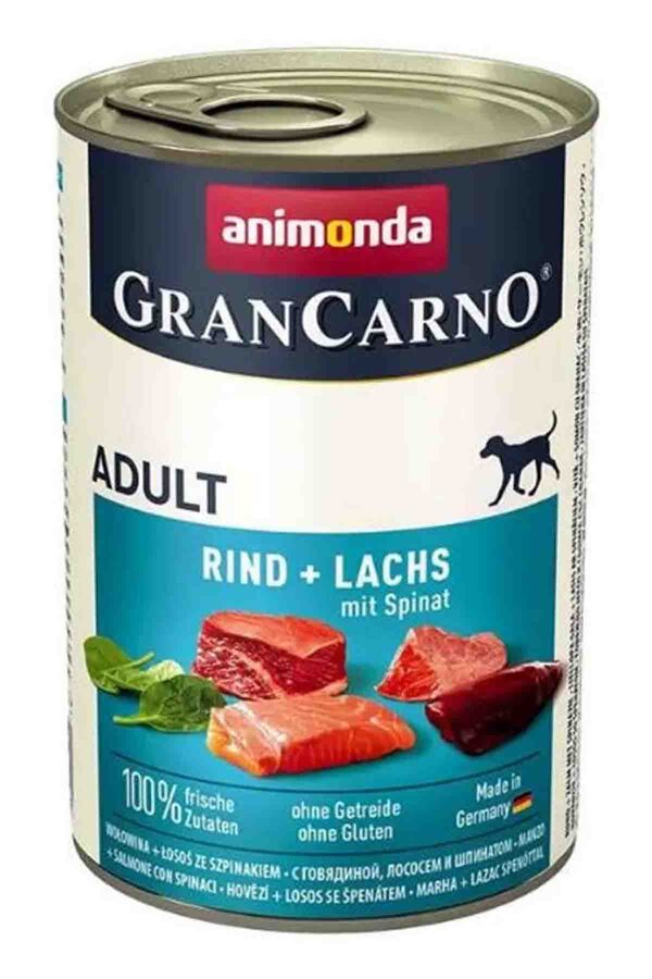 Animonda GranCarno Adult Sığır Etli ve Ispanaklı Yetişkin Köpek Konservesi 400gr