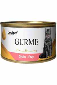BESTPET - Best Pet Gurme Tahılsız Jöleli Somonlu Kısırlaştırılmış Kedi Konservesi 100gr