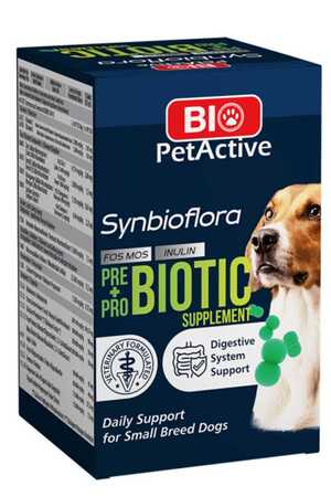 BIO PETACTIVE - Bio Pet Active Synbioflora Küçük Irk Köpekler İçin Prebiyotik Tablet 60 Adet