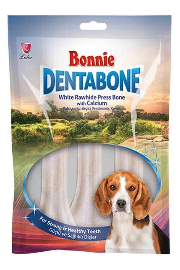 Bonnie Dentabone Beyaz Naturel Press Köpek Ödül Kemiği 3lü