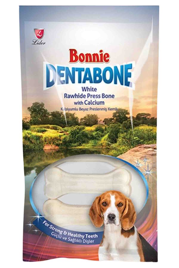 Bonnie Dentabone Beyaz Naturel Press Köpek Ödül Kemiği 5li