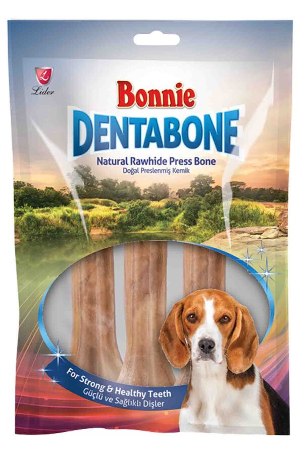 Bonnie Dentabone Naturel Press Köpek Ödül Kemiği 3lü