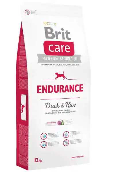 Brit Care Endurance Ördek ve Pirinçli Hareketli Yetişkin Köpek Maması 12kg