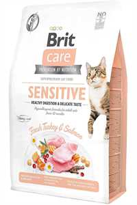 Brit Care Hassas Mideli Kediler İçin Hindili ve Somonlu Yetişkin Kedi Maması 7kg