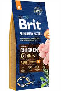 BRIT - Brit Premium by Nature Adult Tavuklu Orta Irk Yetişkin Köpek Maması 15kg