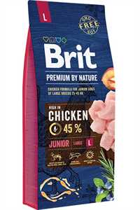BRIT - Brit Premium by Nature Junior Büyük Irk Tavuklu Yavru Köpek Maması 15kg