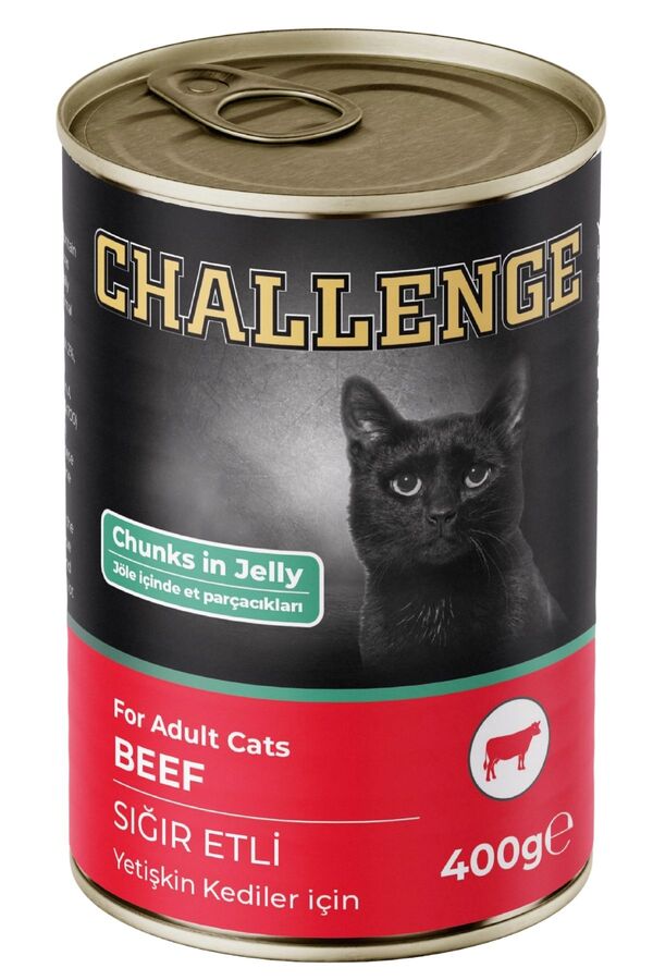 Challenge Sığır Etli Yetişkin Kedi Konservesi 400gr