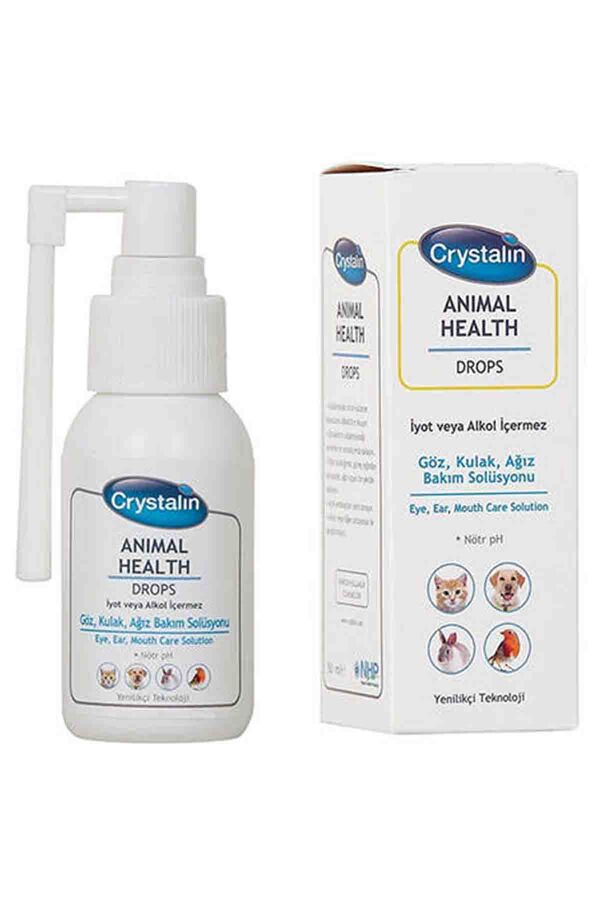 Crystalin Animal Health Drops Göz Kulak Ağız Solüsyonu 50ml