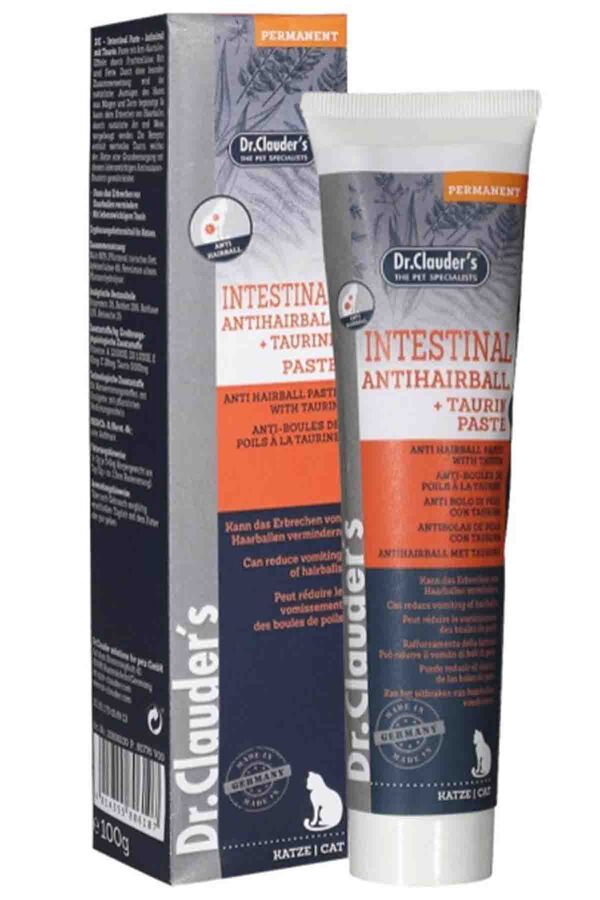 Dr.Clauders Intestinal Anti Hairball Tüy Yumağı Kontrol Kedi Macunu 100gr