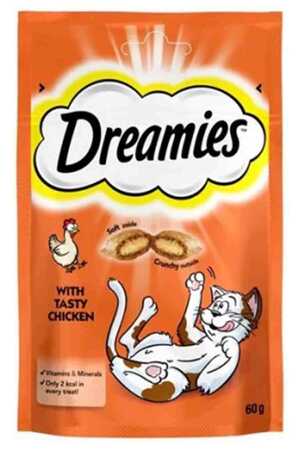 DREAMIES - Dreamies Tavuklu Kedi Ödülü 60gr