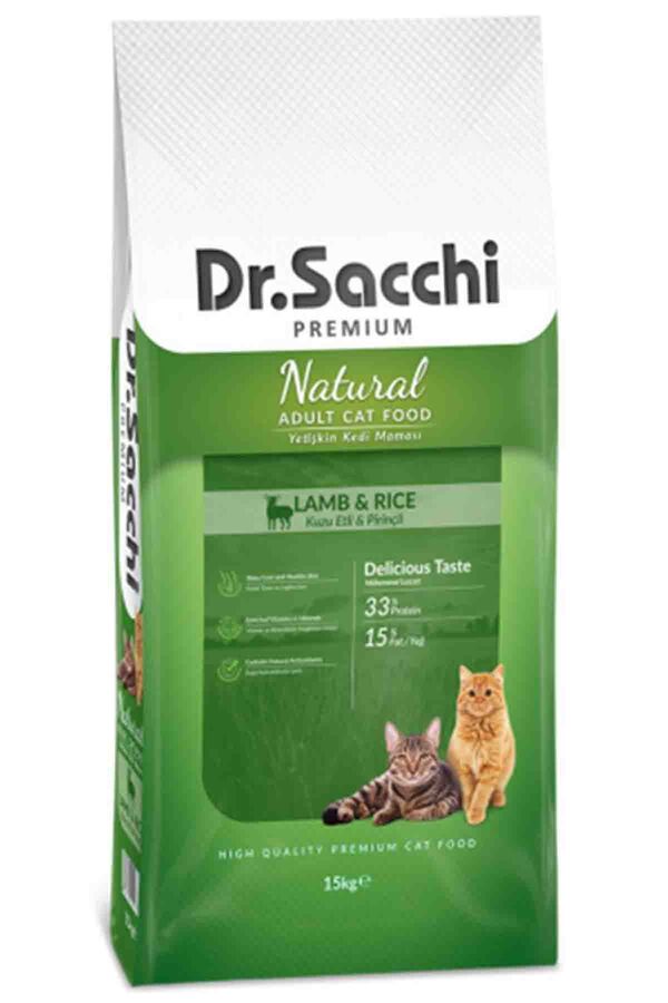 Dr.Sacchi Kuzu Etli Yetişkin Kedi Maması 15kg