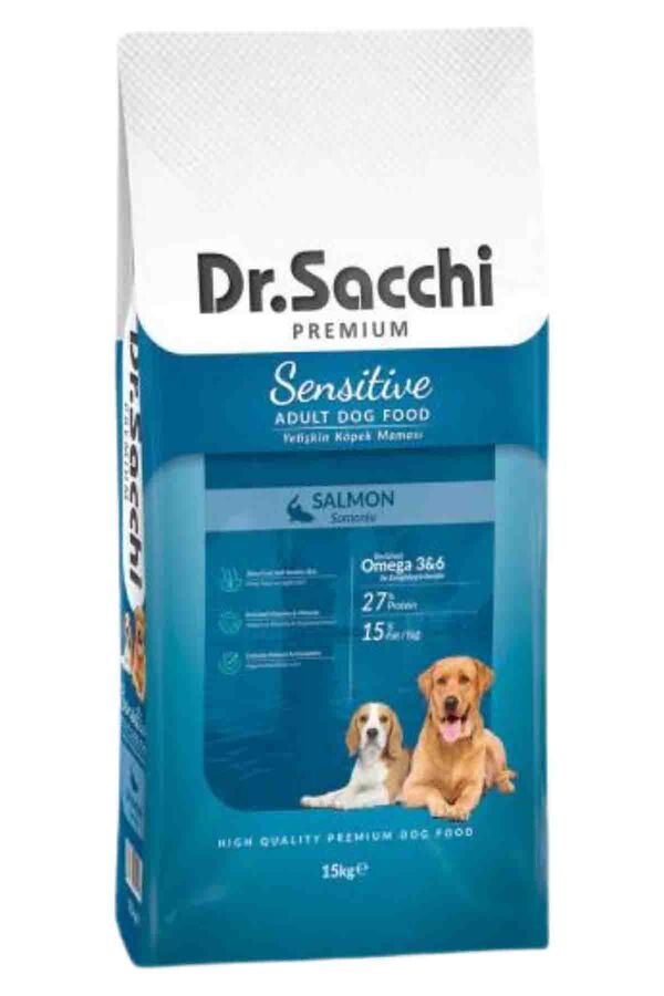 Dr.Sacchi Somonlu Hassas Yetişkin Köpek Maması 15kg