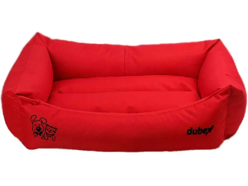 DUBEX - Dubex Gelato Kedi ve Köpek Yatağı 50x38x19cm (S) Kırmızı