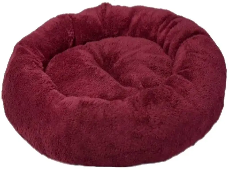 dubex pelus simit kedi ve kopek yatagi 52x9cm bordo evinemama