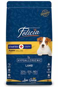 FELICIA - Felicia Düşük Tahıllı Hipoalerjenik Kuzu Etli Küçük ve Orta Irk Küçük Yavru Köpek Maması 6kg