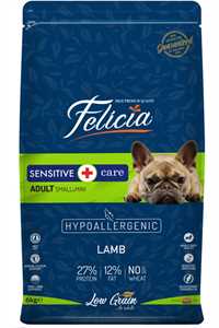 FELICIA - Felicia Düşük Tahıllı Hipoalerjenik Kuzu Etli Küçük Irk Yetişkin Köpek Maması 6kg