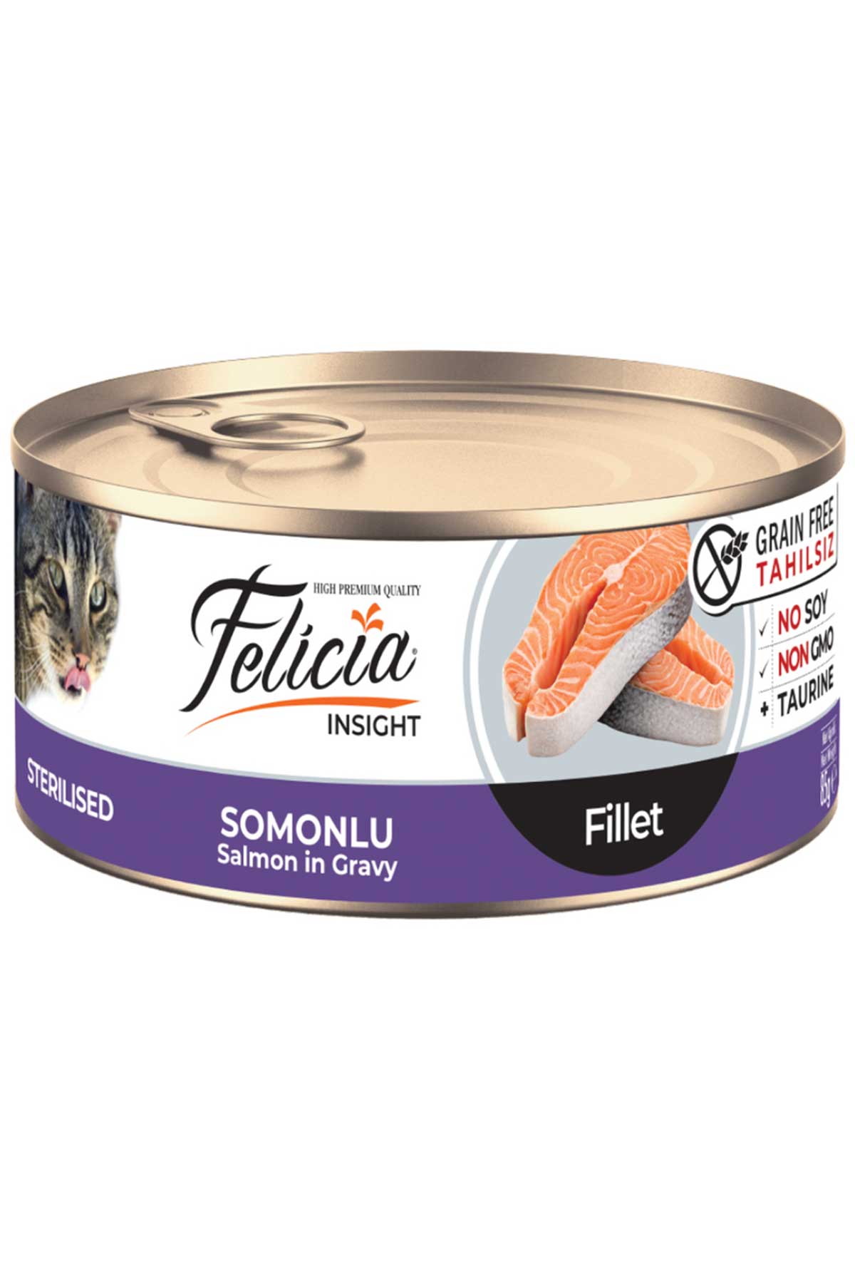 Felicia Somonlu Kısırlaştırılmış Kedi Konservesi 85gr