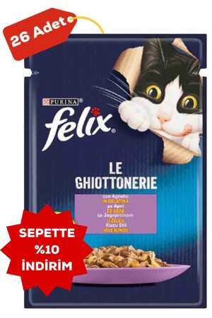 FELIX - Felix Kuzu Etli Yetişkin Kedi Konservesi 26x85gr 26lı