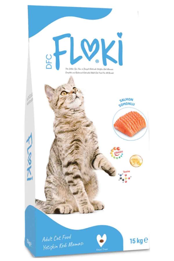 Floki Somonlu Yetişkin Kedi Maması 15kg