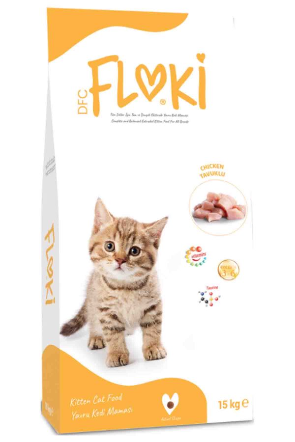 Floki Tavuklu Yavru Kedi Maması 15kg