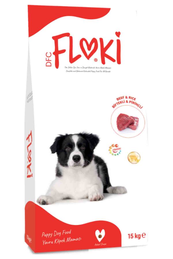 Floki Biftekli ve Pirinçli Yavru Köpek Maması 15kg