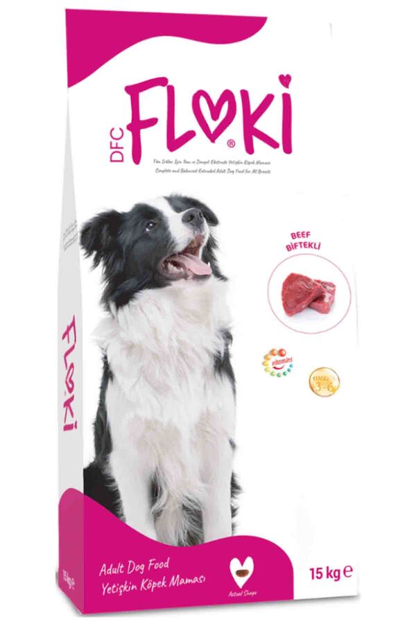 Floki Biftekli Yetişkin Köpek Maması 15kg