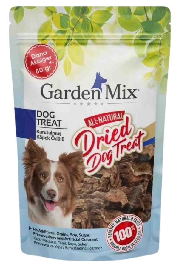 Garden Mix Kurutulmuş Dana Akciğer Köpek Ödülü 80gr