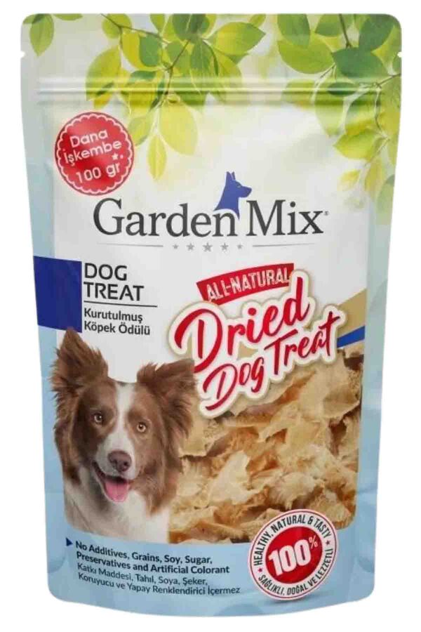 Garden Mix Kurutulmuş Dana İşkembe Köpek Ödülü 100gr