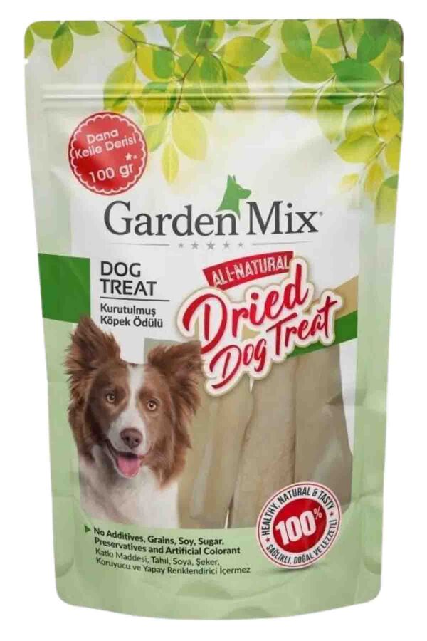 Garden Mix Kurutulmuş Dana Kelle Derisi Köpek Ödülü 100gr