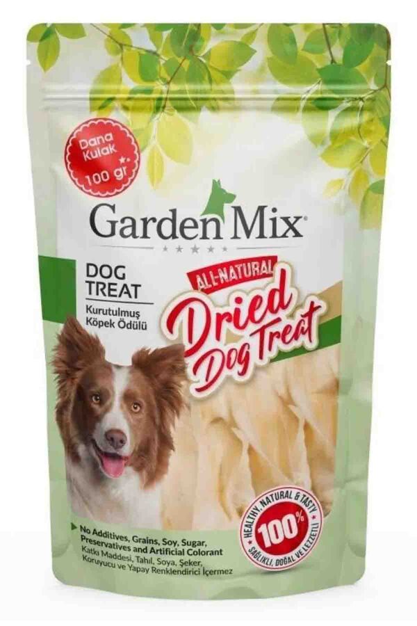 Garden Mix Kurutulmuş Dana Kulak Köpek Ödülü 100gr