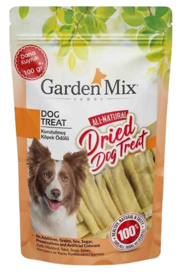 Garden Mix Kurutulmuş Dana Kuyruk Köpek Ödülü 100gr