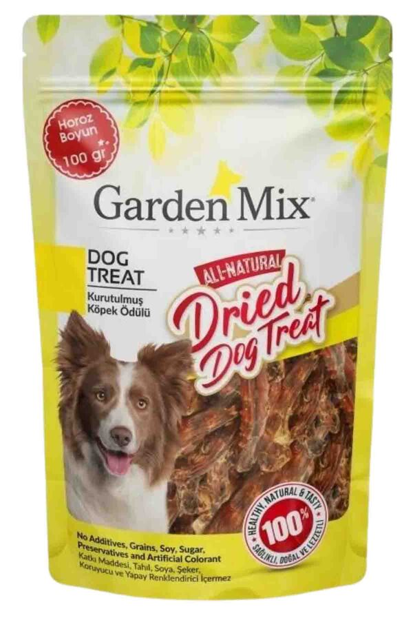 Garden Mix Kurutulmuş Horoz Boyun Köpek Ödülü 100gr