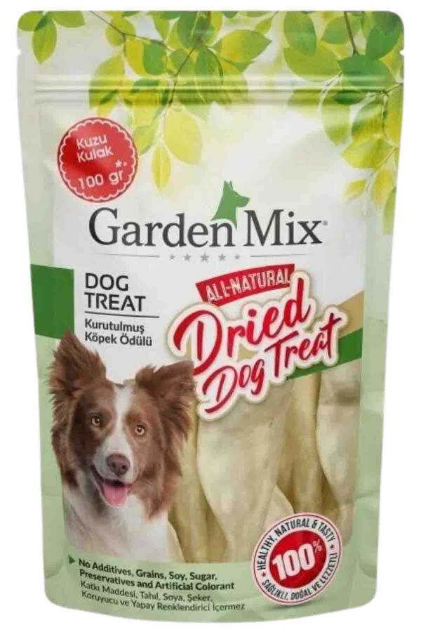 Garden Mix Kurutulmuş Kuzu Kulak Köpek Ödülü 100gr