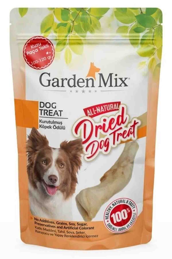 Garden Mix Kurutulmuş Kuzu Paça Tekli Köpek Ödülü 100gr